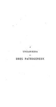 Tapa de A Cyclopaedia of drug pathogenesy v. 4, 1890-1901