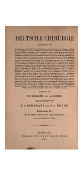 Tapa de Deutsche Chirurgie. v. 11, 1891