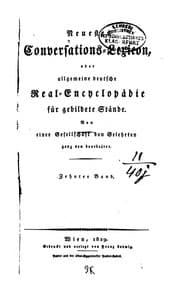 Tapa de Neuestes conversations-lexicon; oder, allgemeine deutsche Real-encyclopaedie fuer gebildete Staende