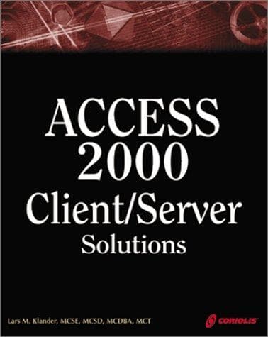 Tapa de Access 2000 Client/Server Solutions