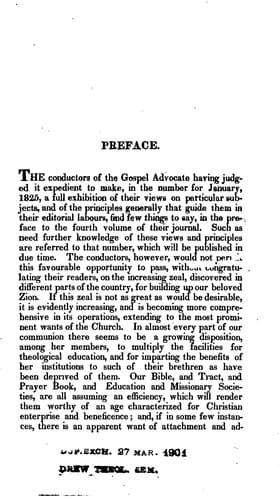 Tapa de The Gospel Advocate