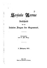 Tapa de Soziale Revue: Zeitschrift für die sozialen Fragen der Gegenwart