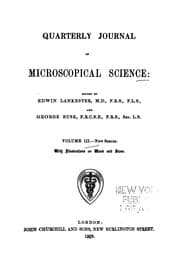 Tapa de Quarterly Journal of Microscopical Science