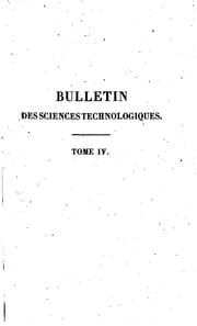 Tapa de Bulletin universal des sciences et de l'índustrie