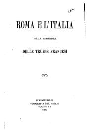 Tapa de Roma e l'Italia alla partenza delle truppe francesi