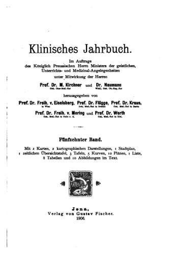 Tapa de Klinisches Jahrbuch