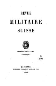 Tapa de Revue militaire suisse