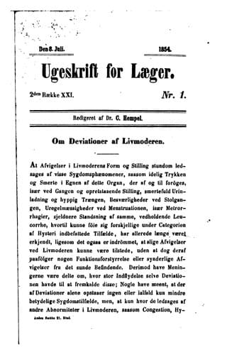 Tapa de Ugeskrift for læger
