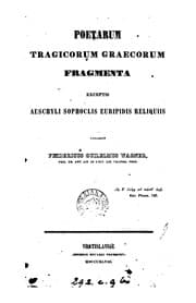 Tapa de Poetarum tragicorum Graecorum fragmenta ed. F.G. Wagner