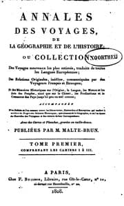 Tapa de Annales des voyages de la g�eographie et de l'histoire ; ou, Collection des Voyages Nouveaux ...