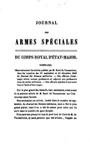 Tapa de Journal des armes spéciales et de l'état-major