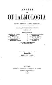 Tapa de Anales de oftalmologia: Periódico internacional de clínica y terapéutica ocular