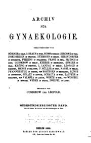 Tapa de Archiv fuer gynaekologie