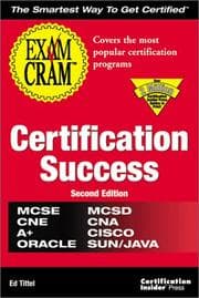 Tapa de Certification success exam cram