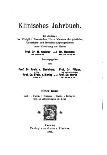 Tapa de Klinisches Jahrbuch
