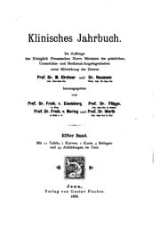 Tapa de Klinisches Jahrbuch