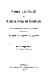 Tapa de Neues Jahrbuch für Mineralogie, Geologie und Paläontologie