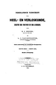 Tapa de Nederlandsch tijdschrift voor heel- en verloskunde, ziekten der vrouen en der kinderen