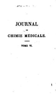Tapa de Journal de chimie medicale, de pharmacie, de toxicologie. Series 1