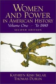 Tapa de Women and Power in American History, Volume I
