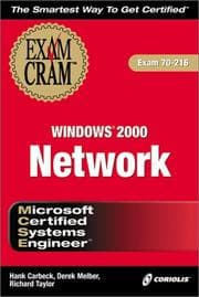 Tapa de MCSE Windows 2000 Network Exam Cram (Exam: 70-216)