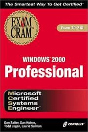 Tapa de MCSE Windows 2000 professional exam cram