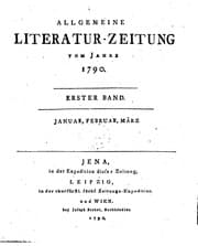 Tapa de Allgemeine Literatur-zeitung