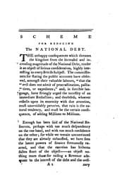 Tapa de Scheme for Reducing, and Finally Redeeming, the National Debt, and for Gaining Half a Million of ...