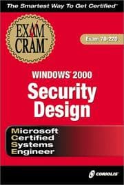 Tapa de MCSE Windows 2000 Security Design Exam Cram (Exam: 70-220)