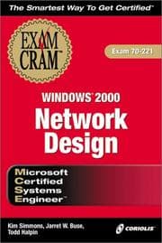 Tapa de MCSE Windows 2000 network design