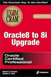 Tapa de Oracle8 to Oracle8i upgrade
