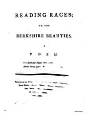 Tapa de Reading Races: Or, the Berkshire Beauties. A Poem