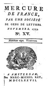 Tapa de Mercure de France: par une société de gens de lettres ...