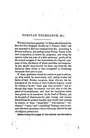 Tapa de Puritan Tolerance and Quaker Fanaticism, Briefly Considered