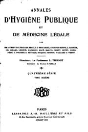 Tapa de Annales d'hygiène publique et de médecine légale