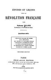 Tapa de Études et leçons sur la récolution française