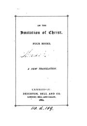 Tapa de On the imitation of Christ, four books