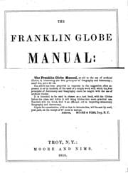 Tapa de The Franklin Globe Manual: An Aid to the Study of Geography and Astronomy with the Use of ...