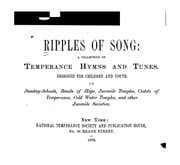 Tapa de Ripples of Song: A Collection of Temperance Hymns and Tunes Designed for Children and Youth in ...