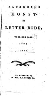 Tapa de Algemeene konst- en letter-bode