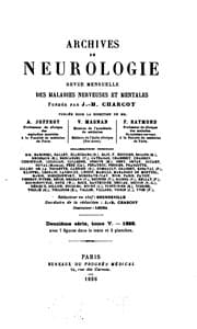 Tapa de Archives de neurologie. series 2