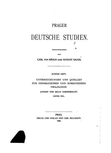 Tapa de Prager deutsche Studien