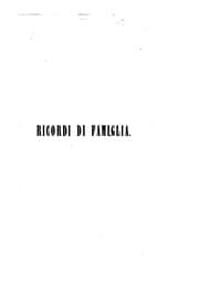 Tapa de Ricordi di famiglia ... mechelozzi ... Tassoni [ed. by R. Cambiagi].