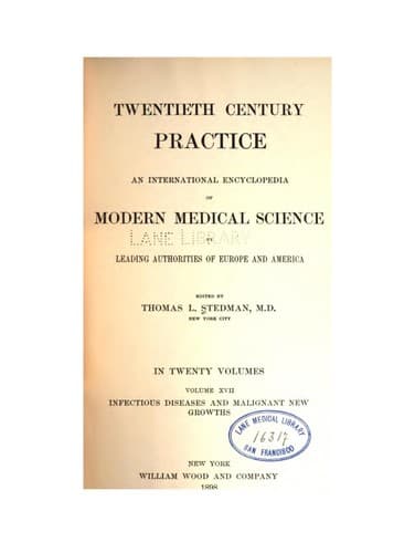 Tapa de Twentieth century practice v. 20, 1900
