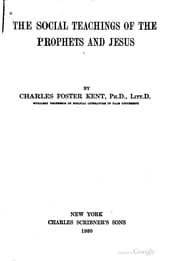 Tapa de The social teachings of the prophets and Jesus