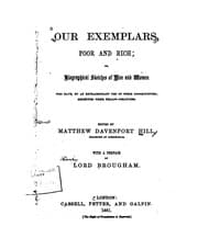 Tapa de Our Exemplars, Poor and Rich, Or, Biographical Sketches of Men and Women who Have, by an ...