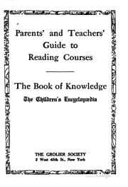 Tapa de Parents' and teachers' guide to reading courses