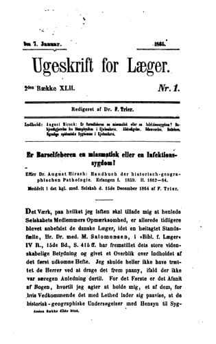 Tapa de Ugeskrift for læger
