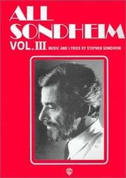 Tapa de All Sondheim, Volume 3 (All Sondheim)