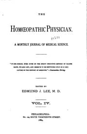 Tapa de The Homœopathic Physician